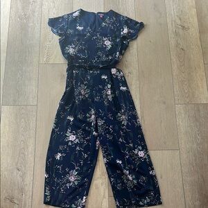 Vince Camuto Floral-Print Jumpsuit, Size 14